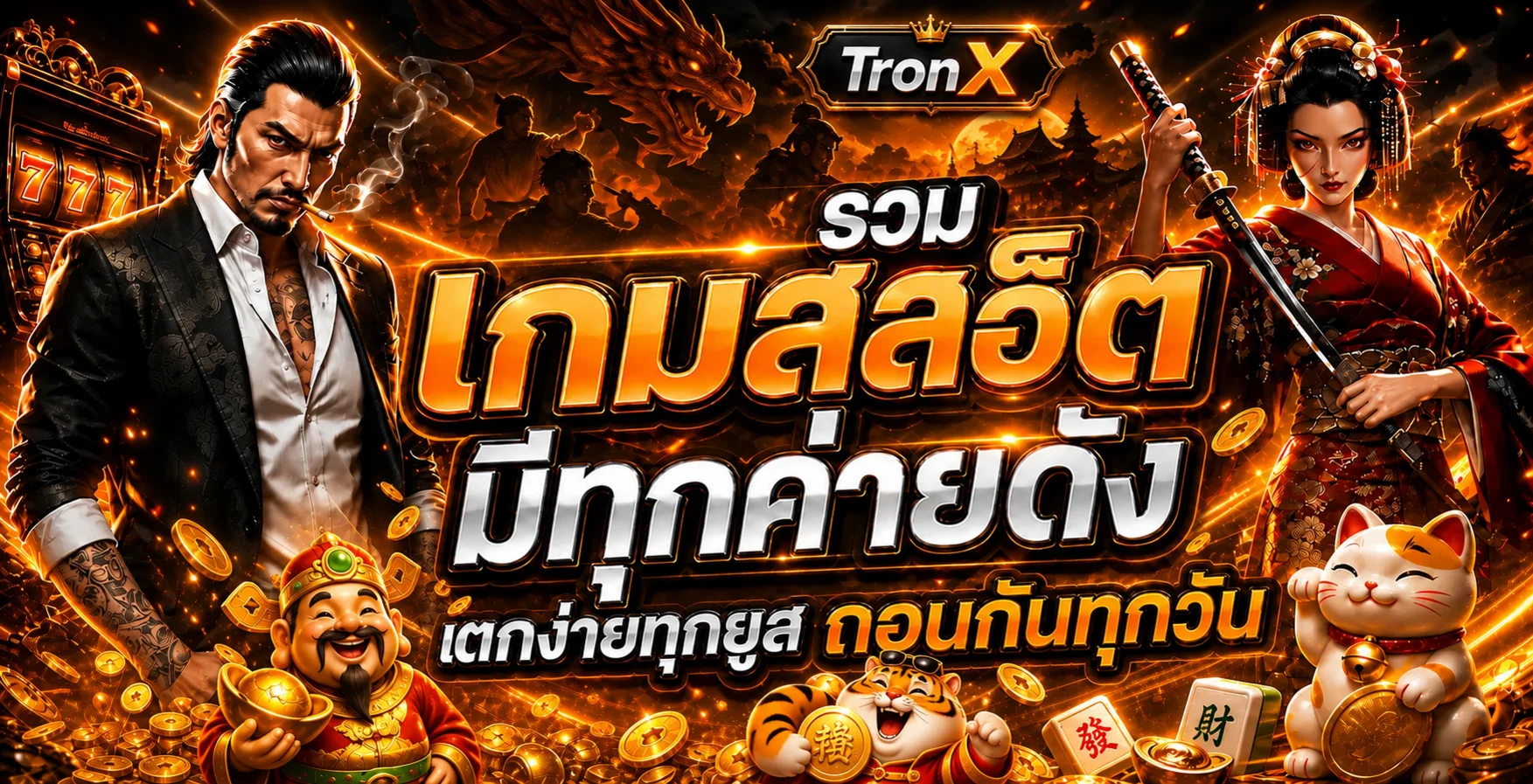 รวมเกมยอดนิยม TronX พร้อมตัวละครธีมเอเชีย